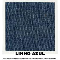 Sofá 3 Lugares Beny Com Chaise Direito Linho Azul - 7