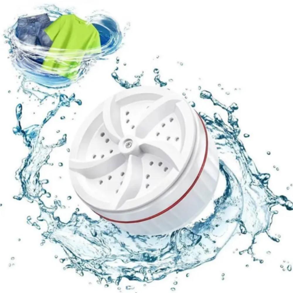 Mini Maquina De Lavar Roupas Lavadora Para Balde Bacia Portatil Multiuso Compacta Usb Panos Louças Roupas Toalhas - 3