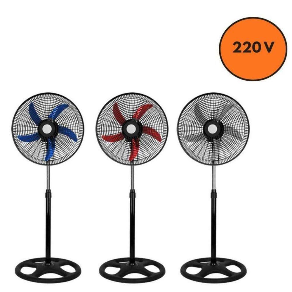 Ventilador De Chão 220v Pedestal Premium 60w Grade De 50 Cm Preto - 3