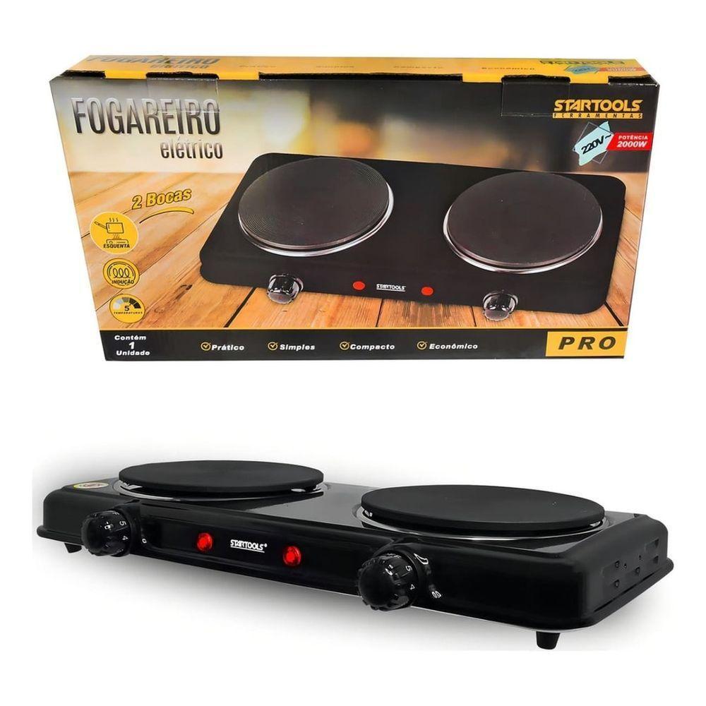 Fogão Elétrico 2000w Portátil 2 Bocas 220v - 4