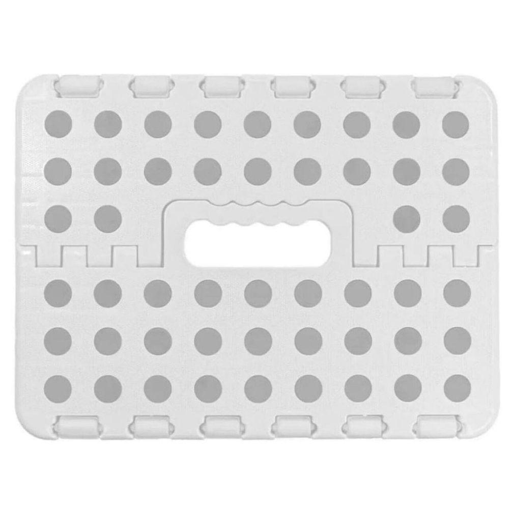 Banqueta Dobrável 150kg Banquinho Retrátil Multiuso Banco Plástico Resistente - 5
