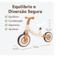 Bicicleta De Equilíbrio Infantil Sem Pedal Marrom - 3