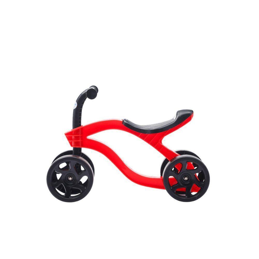 Bicicleta De Equilíbrio Infantil Futurista Sem Pedal 4 Rodas - Vermelha - 3
