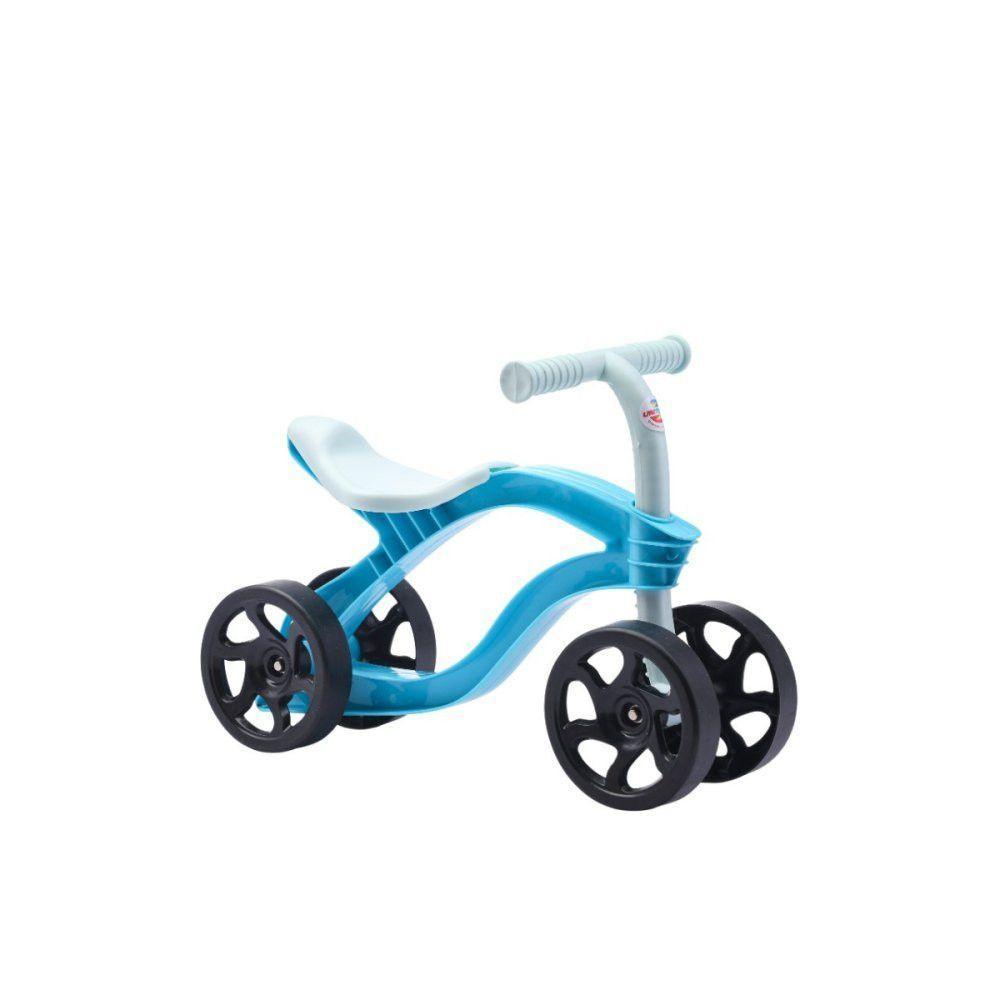 Bicicleta De Equilíbrio Infantil Futurista Sem Pedal 4 Rodas - Azul - 2