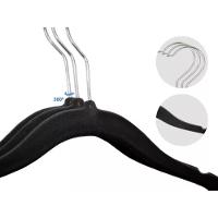 Kit 10 Unidades Cabide Infantil De Veludo 30cm Preto - 6