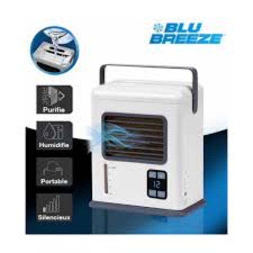 Ar Condicionado Digital Umidificador Ar Mini Purificador Ventilador Portatil Usb Bivolt Blu Breeze Versatilidade - 5