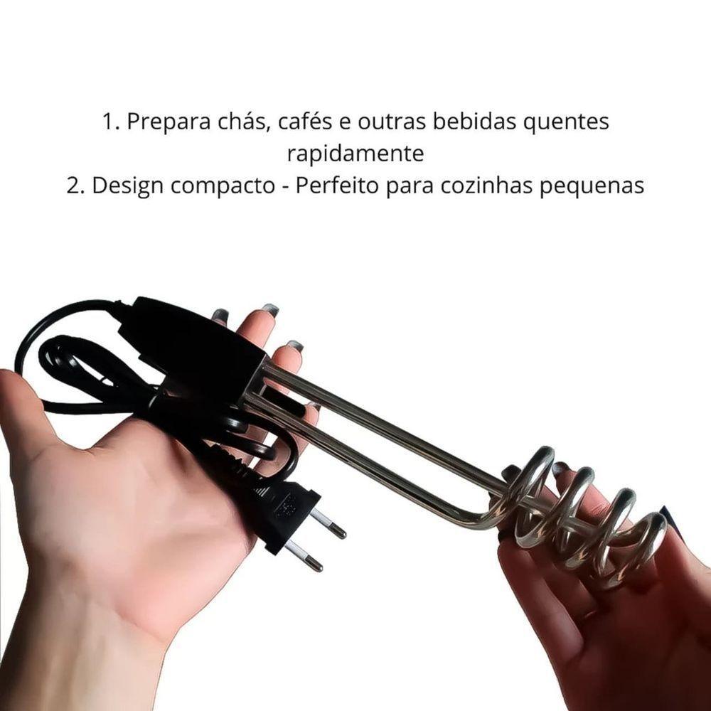 Ebulidor Elétrico Ferve água Rápido 1000w - 220v - 4