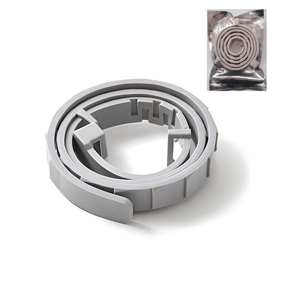 Coleira Antipulgas Ajustável Para Cães Com óleo Essencial - 63cm Cinza Proteção Natural - 1