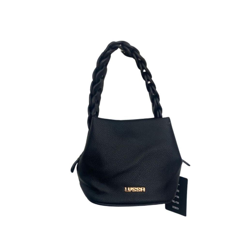 Bolsa Feminina Transversal Com Alça Trançada Lyssa Preta - 1
