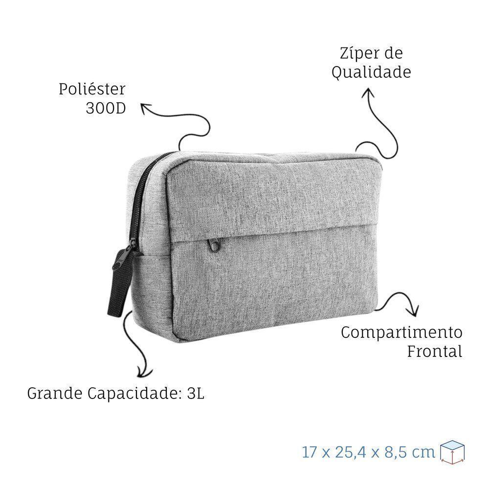 Necessaire Prática Em Poliéster 3l - Estilo E Organização Para Suas Viagens - 4