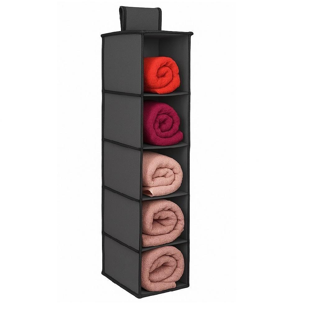 Prateleira Vertical Porta Sapateira Organizador Guarda Roupa Closet Armario Multiuso 5 Divisorias Sapatos Lencol Toalha - 3