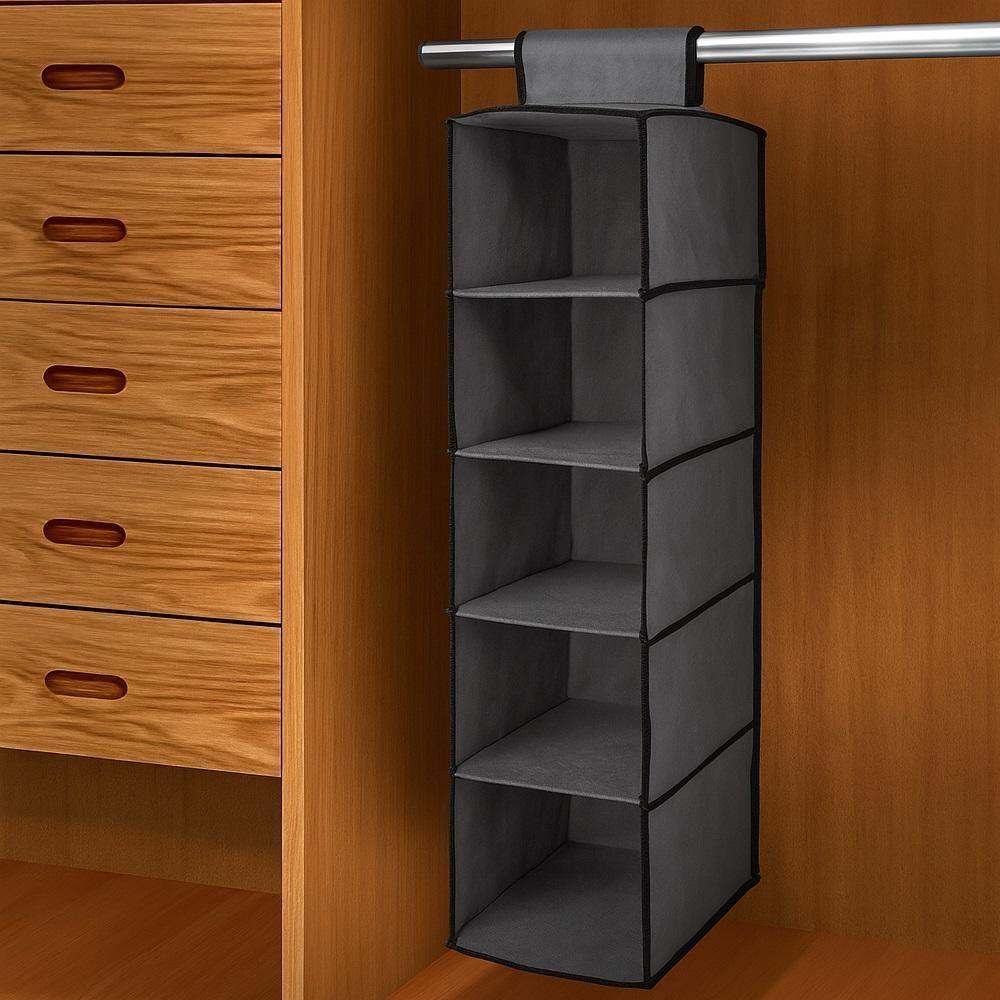 Prateleira Vertical Porta Sapateira Organizador Guarda Roupa Closet Armario Multiuso 5 Divisorias Sapatos Lencol Toalha - 4