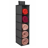 Prateleira Vertical Porta Sapateira Organizador Guarda Roupa Closet Armario Multiuso 5 Divisorias Sapatos Lencol Toalha - 3