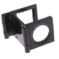 Lupa Conta Fios 10x Mini De Mesa Bancada Suporte Dobravel Lente Optica 28mm Com Escala Profissional Portatil Bolso - 3