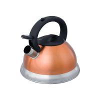 Chaleira Inox Dourada Com Apito E Fundo Duplo - Sofisticação E Praticidade Na Cozinha - 5