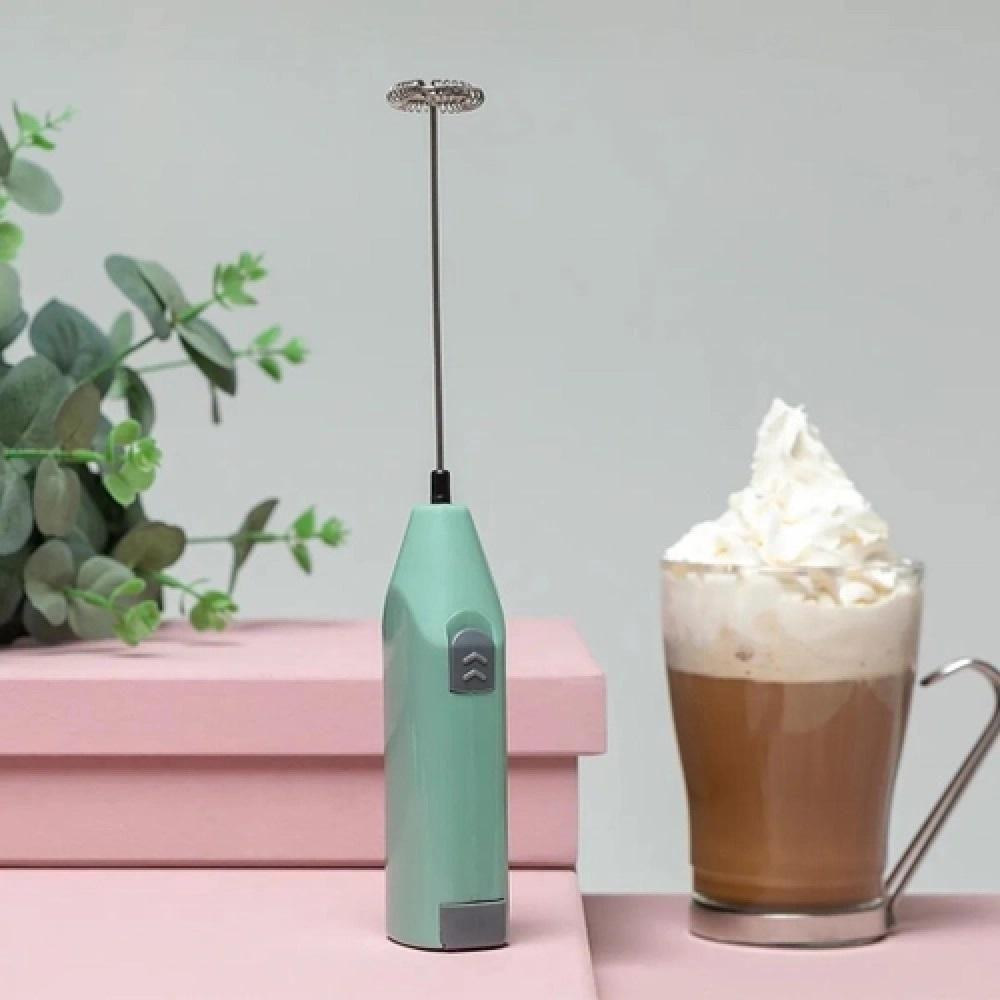 Mini Mixer Batedor Misturador Giratorio A Pilha Para Bebidas Café Cappuccino Milk Shake Ovos - 4