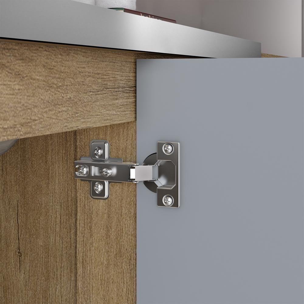 Armário Aéreo Com 2 Portas Branco Ártico Axé Bertolini Branco Carvalho - 3