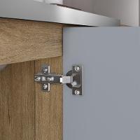 Armário Aéreo Com 2 Portas Branco Ártico Axé Bertolini Branco Carvalho - 3