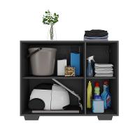 Armário Lavanderia Com 3 Portas 90 Cm Mp5034 Preto - 7