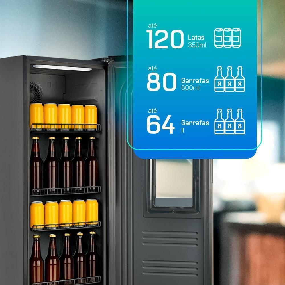 Cervejeira Vertical HQ Beer Plus 264 Litros Inox HQ-264CVEFFX 110V - 3