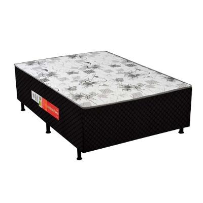 Cama Box Conjugado Casal: Colchão Ortopédico UniPremium Black (138x188x40) Polar