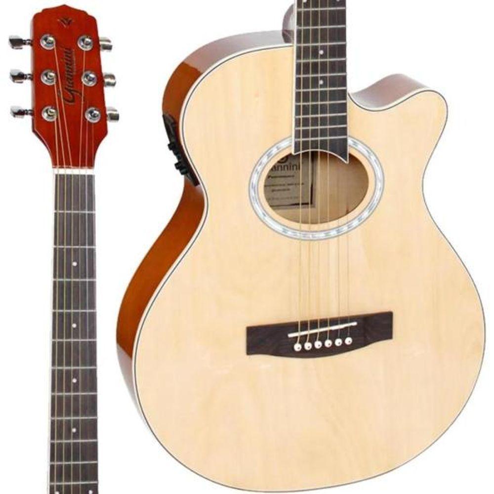 Violão Giannini Gsf1d Mini Jumbo Aço Mini Jumbo Natural Glossy [f002] - 3