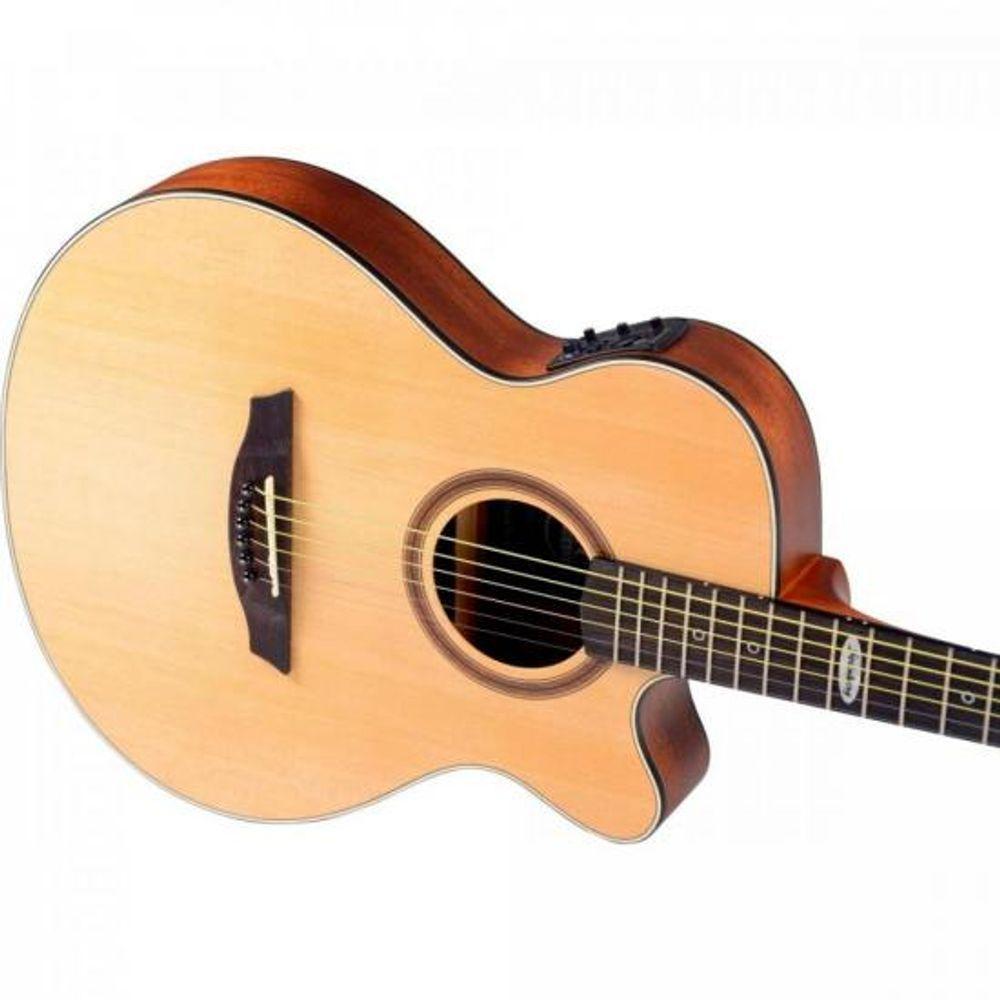 Violão Eletroacústico Strinberg Sf200c Aço Natural Satin [f002] - 3