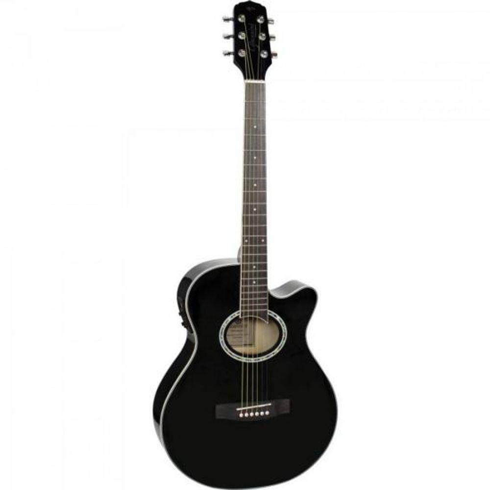 Violão Giannini Gsf1d Mini Jumbo Aço Preto [f002] - 1