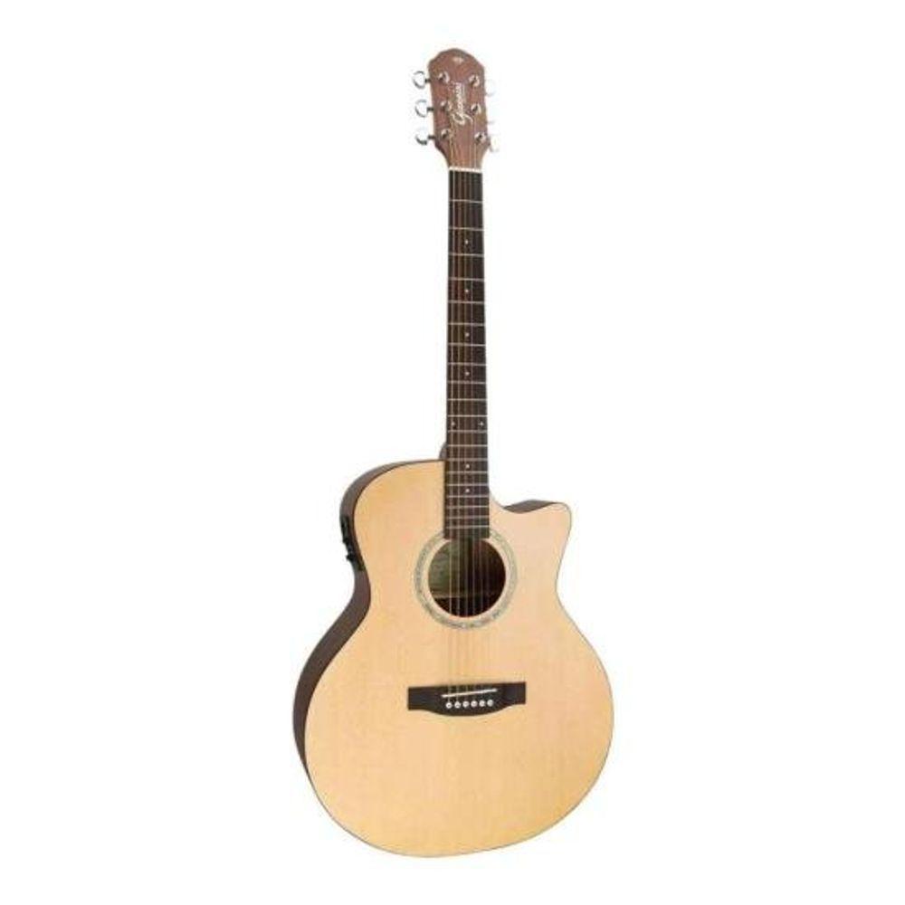 Violão Giannini Frand Auditorium Ceq Eletroacústico Aço Natural Satin [f002] - 1