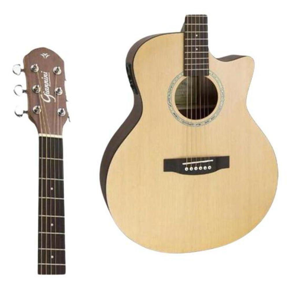 Violão Giannini Frand Auditorium Ceq Eletroacústico Aço Natural Satin [f002] - 3