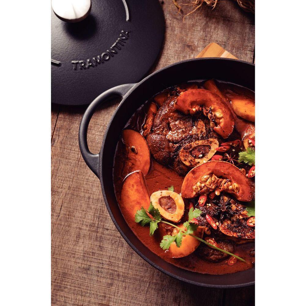 Fritadeira Tramontina Trento Em Ferro Esmaltado Com Revestimento Interno Em Antiaderente Starflon Excelent 28 Cm 4,1 L - 3