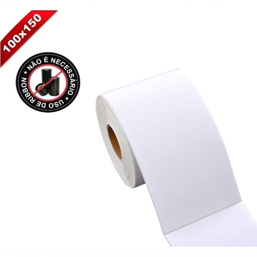 10 Rolos Etiqueta 10x15 100x150 Térmica Serrilha Zebra Elgin - 1