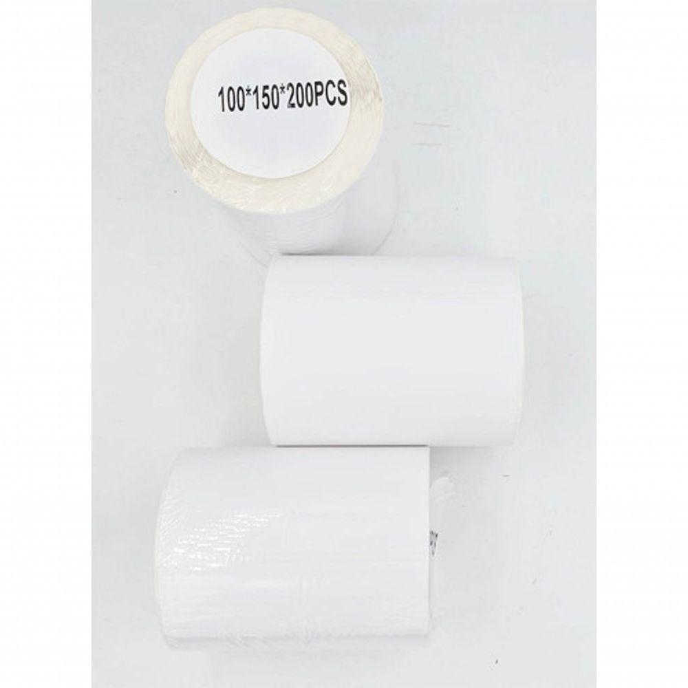 10 Rolos Etiqueta 10x15 100x150 Térmica Serrilha Zebra Elgin - 8