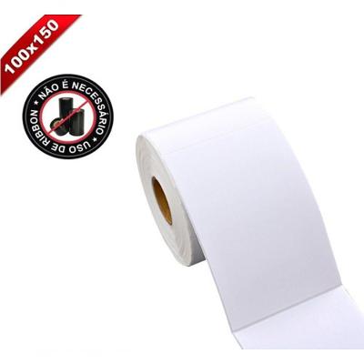 10 Rolos Etiqueta 10x15 100x150 Térmica Serrilha Zebra Elgin