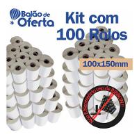 Kit 100 Rolo Etiqueta Térmica 10x15 (100x150) C/ 200 - 2