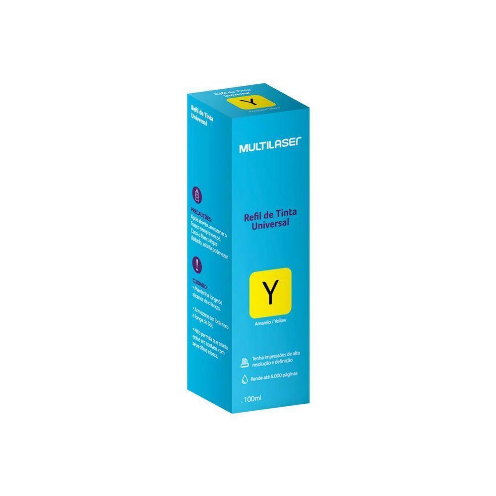 Refil De Tinta Compatível Universal Para Epson Hp Canon 100ml Amarelo - Rf020 - 2