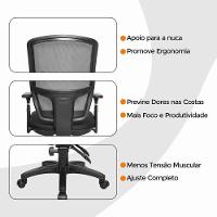 Kit 8 Cadeiras De Escritório Diretor Oficial Ergon Uni + E-book - 7