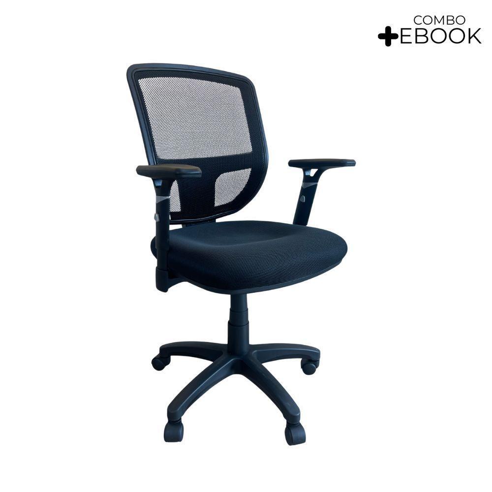 Cadeira De Escritório Diretor Oficial Ergon Uni + E-book - 2