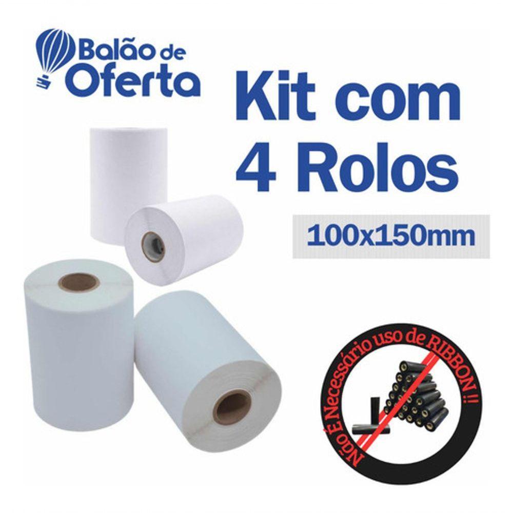 Etiqueta Autoadesiva Higipack - Kit Com 4 - Rolo - 2