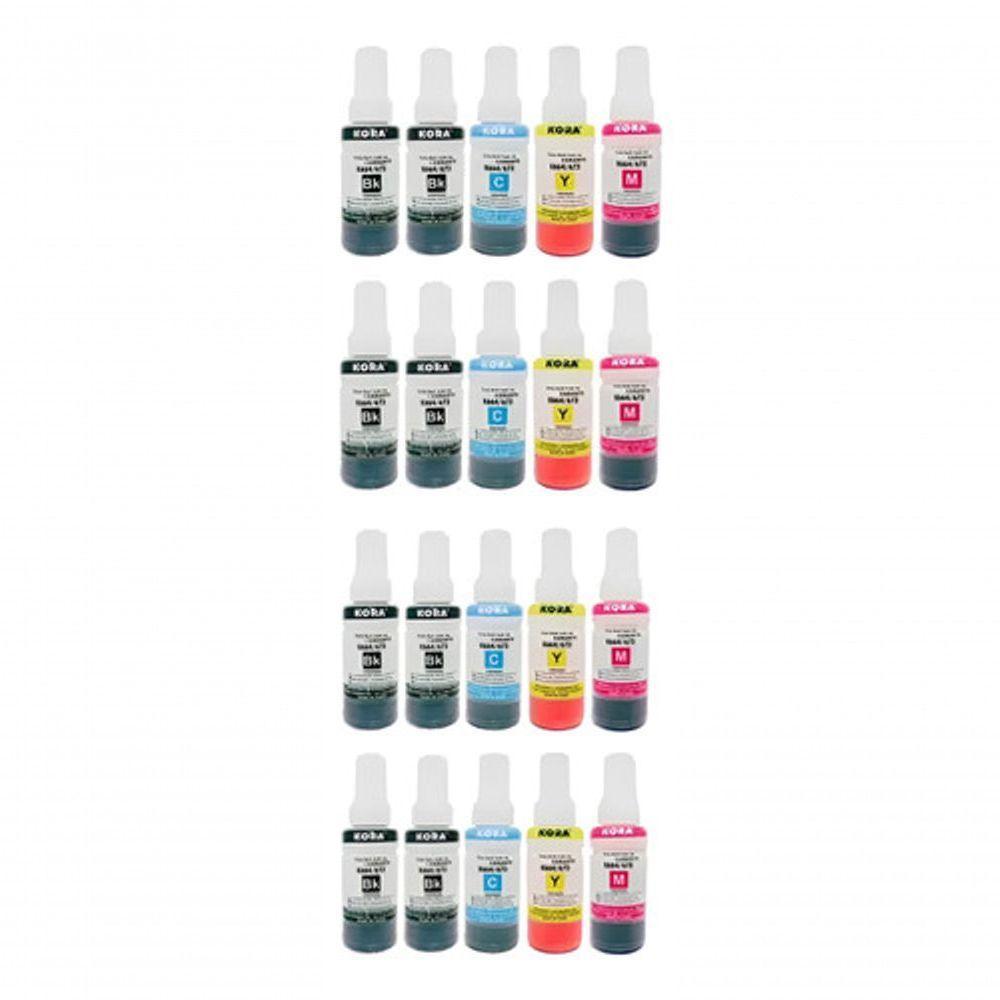 Kit 20 Refil De Tinta T664 Para Epson L120 L310 L355 L380 - 1