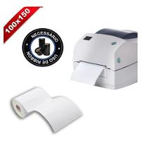 1 Rolo Etiqueta 10x15 100x150 Couche Serrilha Zebra Elgin Co - 2
