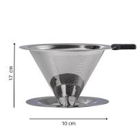 Coador De Café Inox Reutilizável – Peneira Filtro Permanente Sem Papel, Sustentável E Lavável - 3