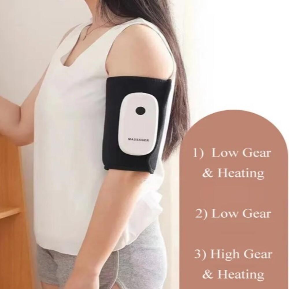 Massageador Braço Perna Panturilha Portatil Eletroestimulacao Massagem Fisioterapia Muscular Compressao Eletrica Sem Fio - 2