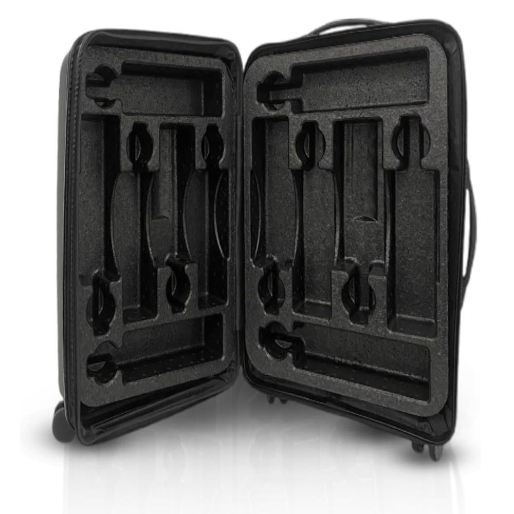 Mala Viagem Transporte De Vinho 12 Garrafas Grande Colmeia Espuma 12 Espumantes Winebag Proteçao Maxima - 4