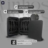Mala Viagem Transporte De Vinho 12 Garrafas Grande Colmeia Espuma 12 Espumantes Winebag Proteçao Maxima - 2