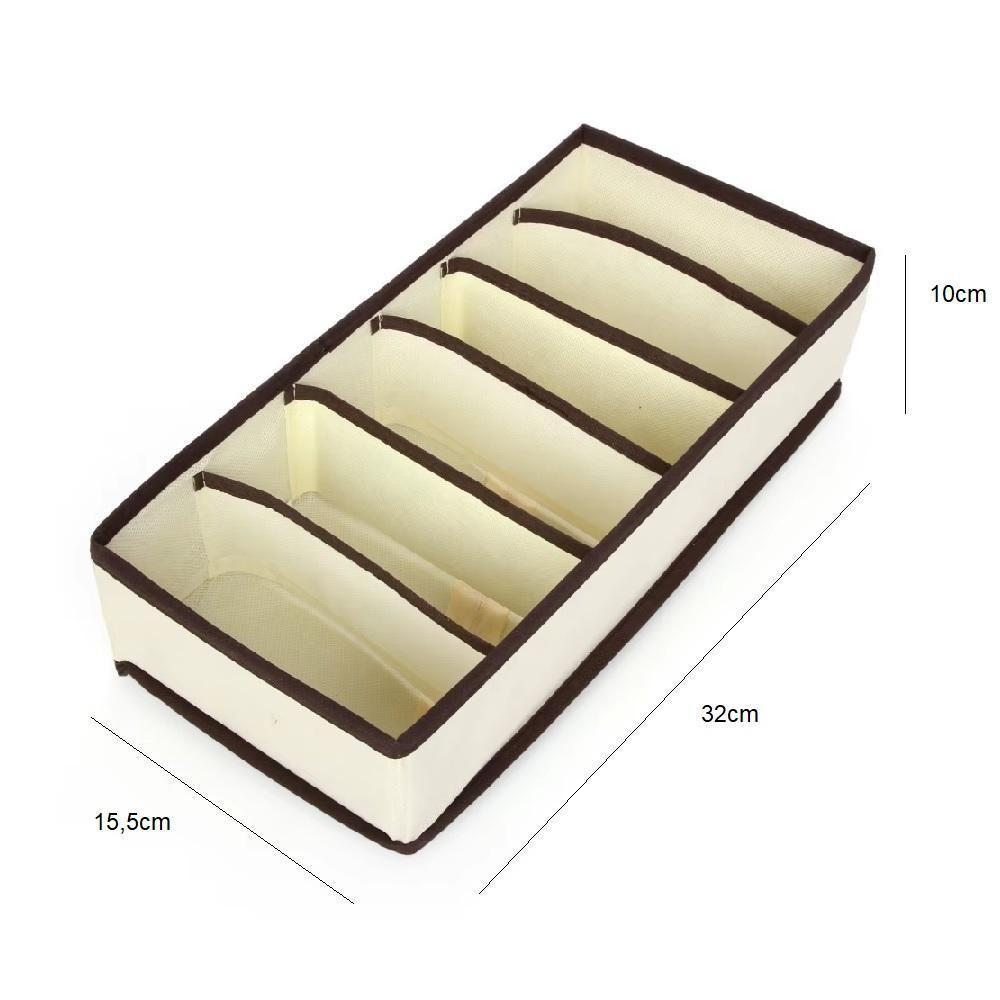 Organizador De Sutia 6 Nichos Porta Cueca Camisetas Gavetas Armario Guarda Roupa Closet Colmeia Calcinha Meia Multiuso - 6