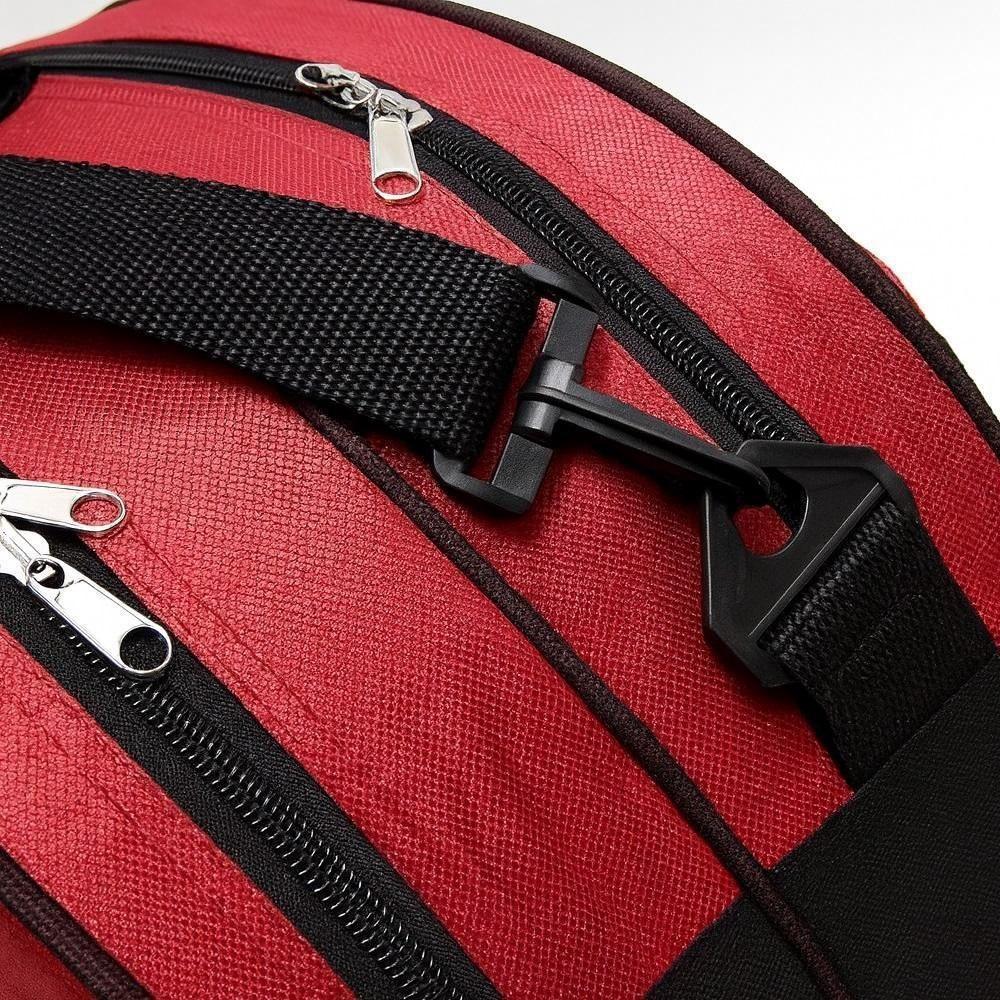 Raqueteira Mochila Tenis Esportiva Multiuso Bolsa Dupla Para Raquete Beach Badminton Bolsos E Alca Profissional Vermelha - 4
