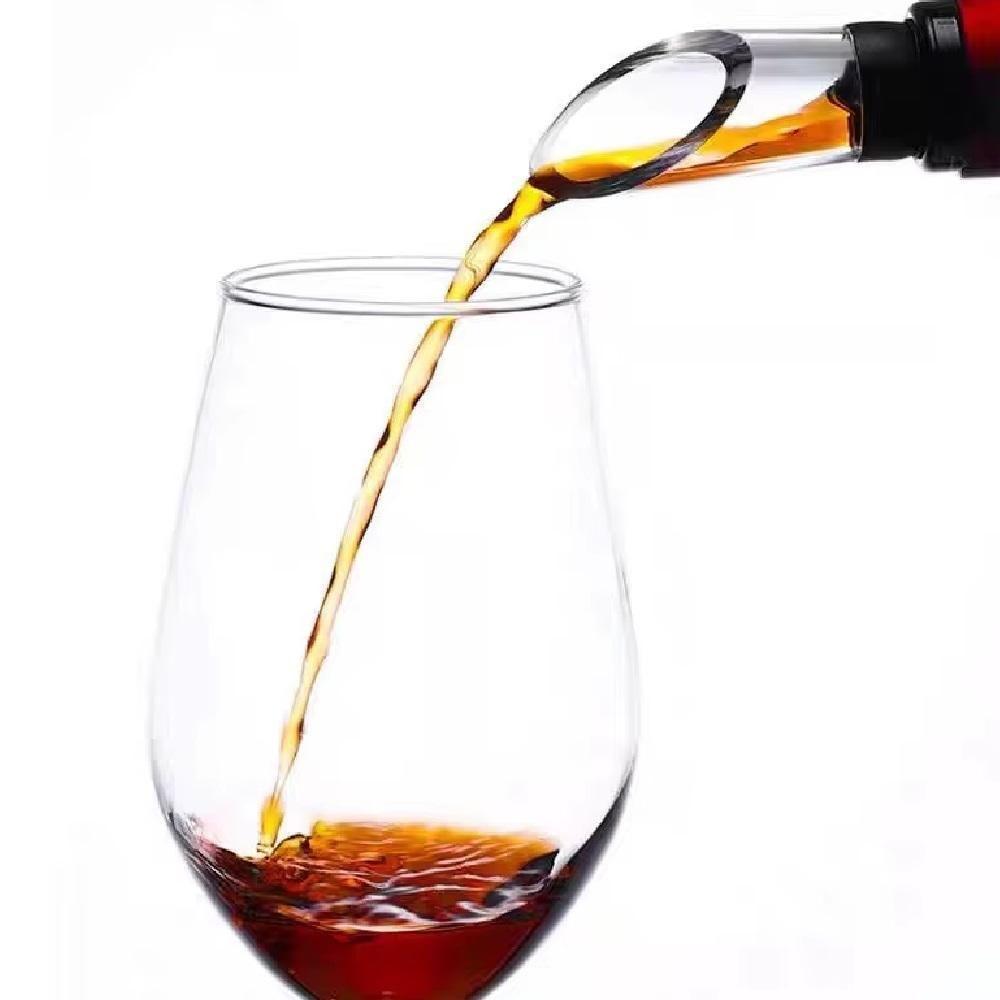 Kit Bastao Resfriador De Vinho E Bico Dosador Aerador Para Garrafa Decantador Em Inox Luxo - 2