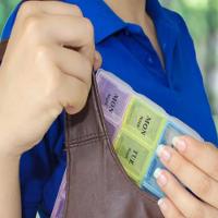 Caixa Porta Comprimidos Semanal Organizador Remedios Diario 21 Divisorias Diario Multiuso Capsulas Estojo Pesca Suplemen