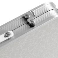 Mesa Notebook Vira Maleta Suporte Estudo Laptop Dobravel De Aluminio Com Tampo Mdf Cama Camping Sofa Portatil - 3